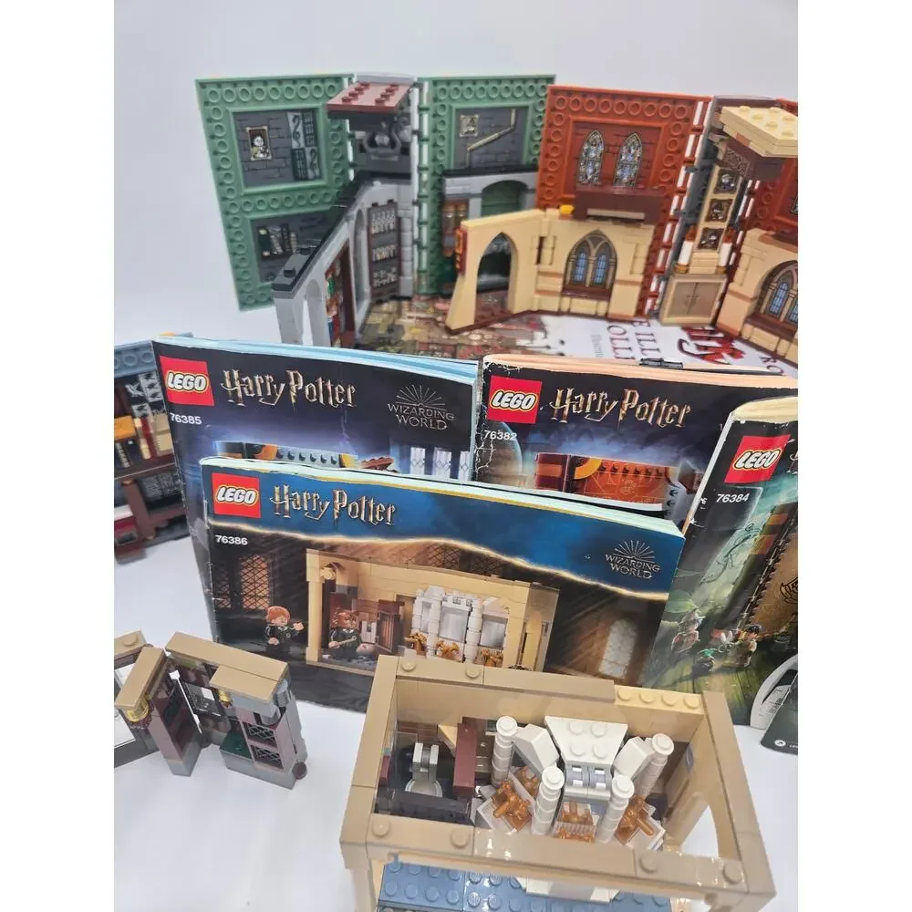 LEGO Harry Potter Hogwarts Modular Lot 15 Minifigures Sets Manuals Parts